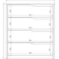 Cômoda Aria 4 Gavetas Amêndola - 5