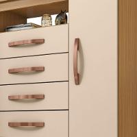 Cômoda Sapateira Cannes 4 Gavetas 1 Porta Carvalho Americano-off White - 4