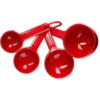 Kit 5 Colheres Medidoras Vermelho E 4 Xícaras Kitchenaid