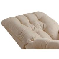 Poltrona Reclinável p/ Sala Atlanta Pietra Zero Wall c/ Giro e Balanço Courano Bege - Probel - 7