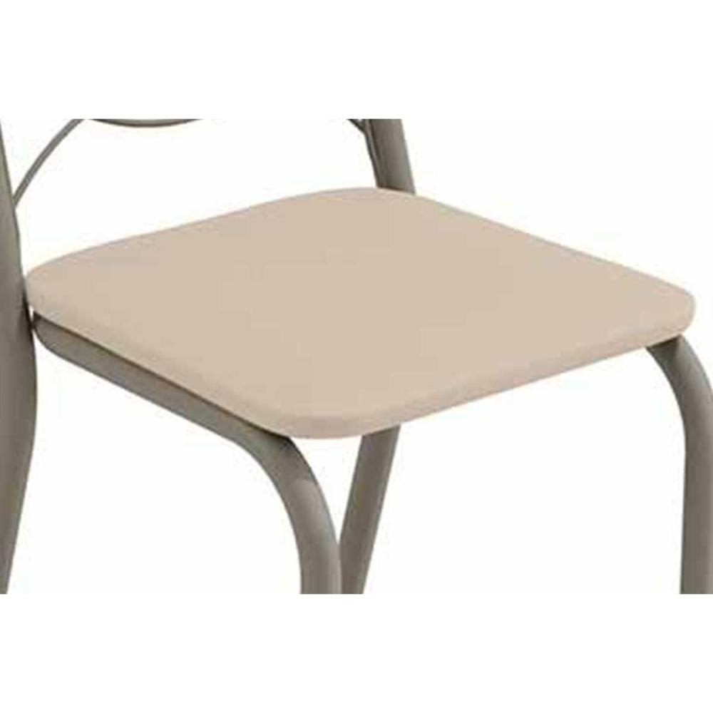 Cadeira Sala de Jantar Holanda 2C009NK Aço Kit 2 Uni Niquel/Branco 106 - Kappesberg - 6