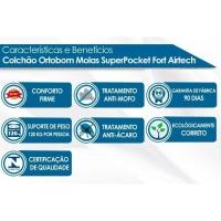 Colchão Queen Molas Ensacadas SuperPocket Airtech Spring OrtoPillow (158x198x30) - Ortobom - 3