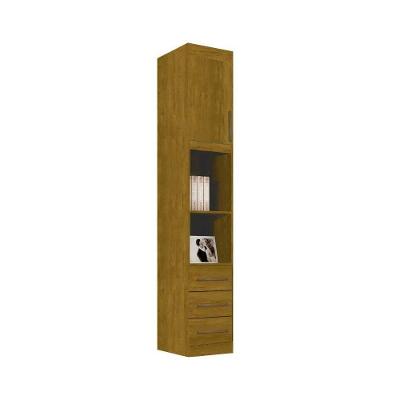 Módulo De Quarto Criado 1 Porta E 3 Gavetas Luna Nature - Bianchi