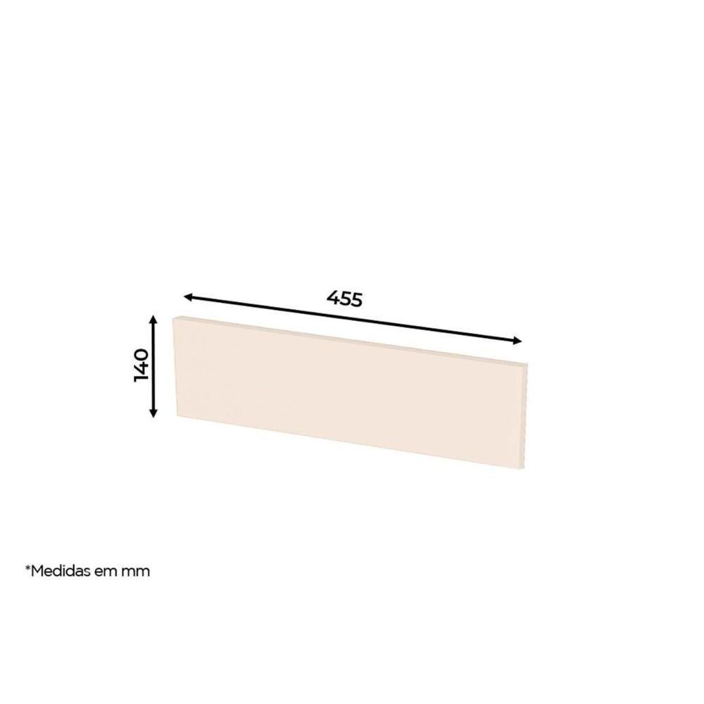 Fechamento de Cozinha Modulado Acabamento Rodapé 140x45x1.5cm Off White - Henn - 2