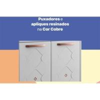 Gabinete p/Pia Cozinha Balcão Mirage New Aço 3 Portas e 3 Gavetas c/Tampo 120cm Branco/Preto - Telasul - 2