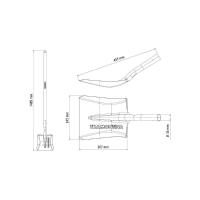 Pá Quadrada Tramontina 472-20 Em Aço Com Cabo De Madeira 120 Cm - 5