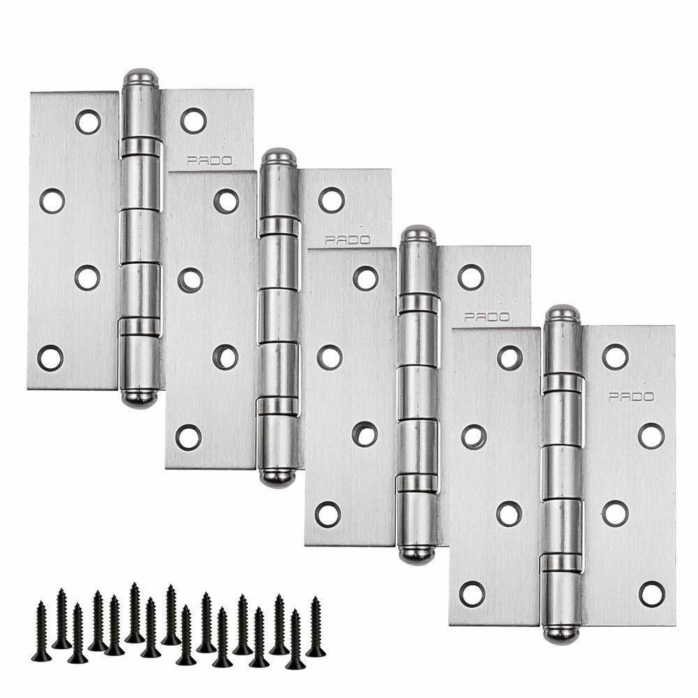 Dobradiça Porta Pado 4030 Inox Escovada Rolamentada 4 Peças - 6