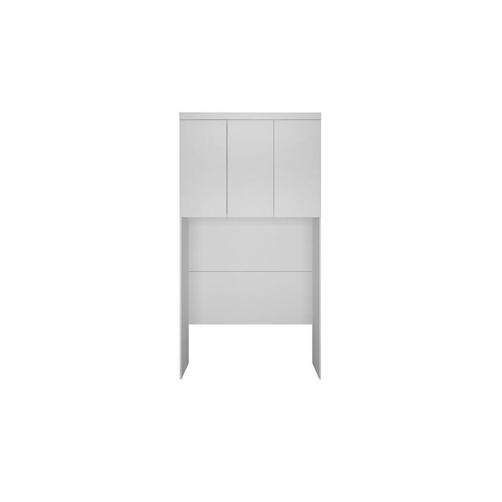 Modulado De Quarto Armário Ponte Aéreo Solteiro Rizon C- 3 Portas Branco - 1