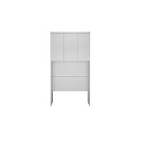 Modulado De Quarto Armário Ponte Aéreo Solteiro Rizon C- 3 Portas Branco - 1