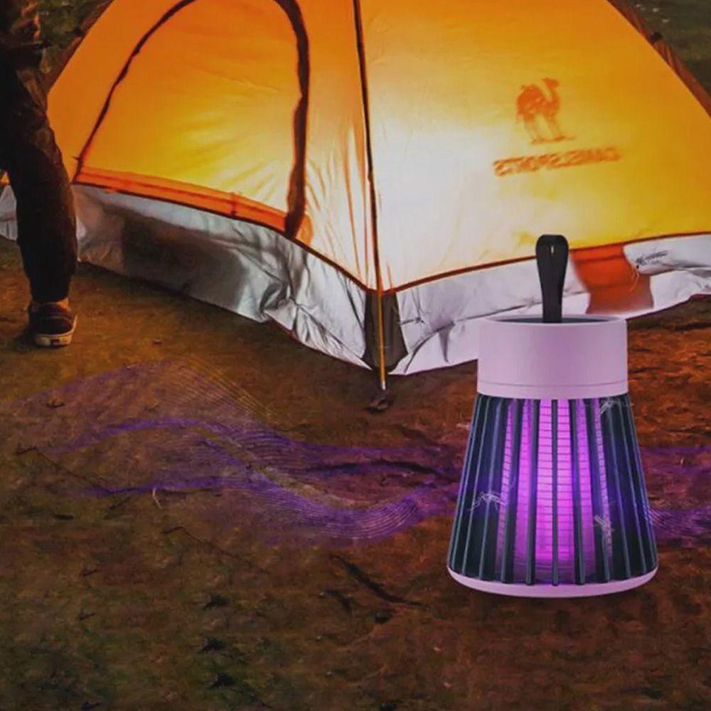 Luminária Lâmpada Led Com Alça Repelente Elétrico Armadilha Luz Ultravioleta - 3