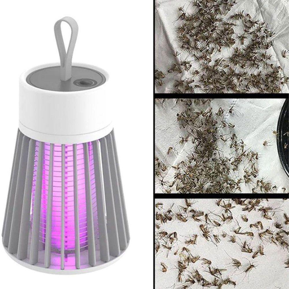 Luminária Lâmpada Led Com Alça Repelente Elétrico Armadilha Luz Ultravioleta - 4