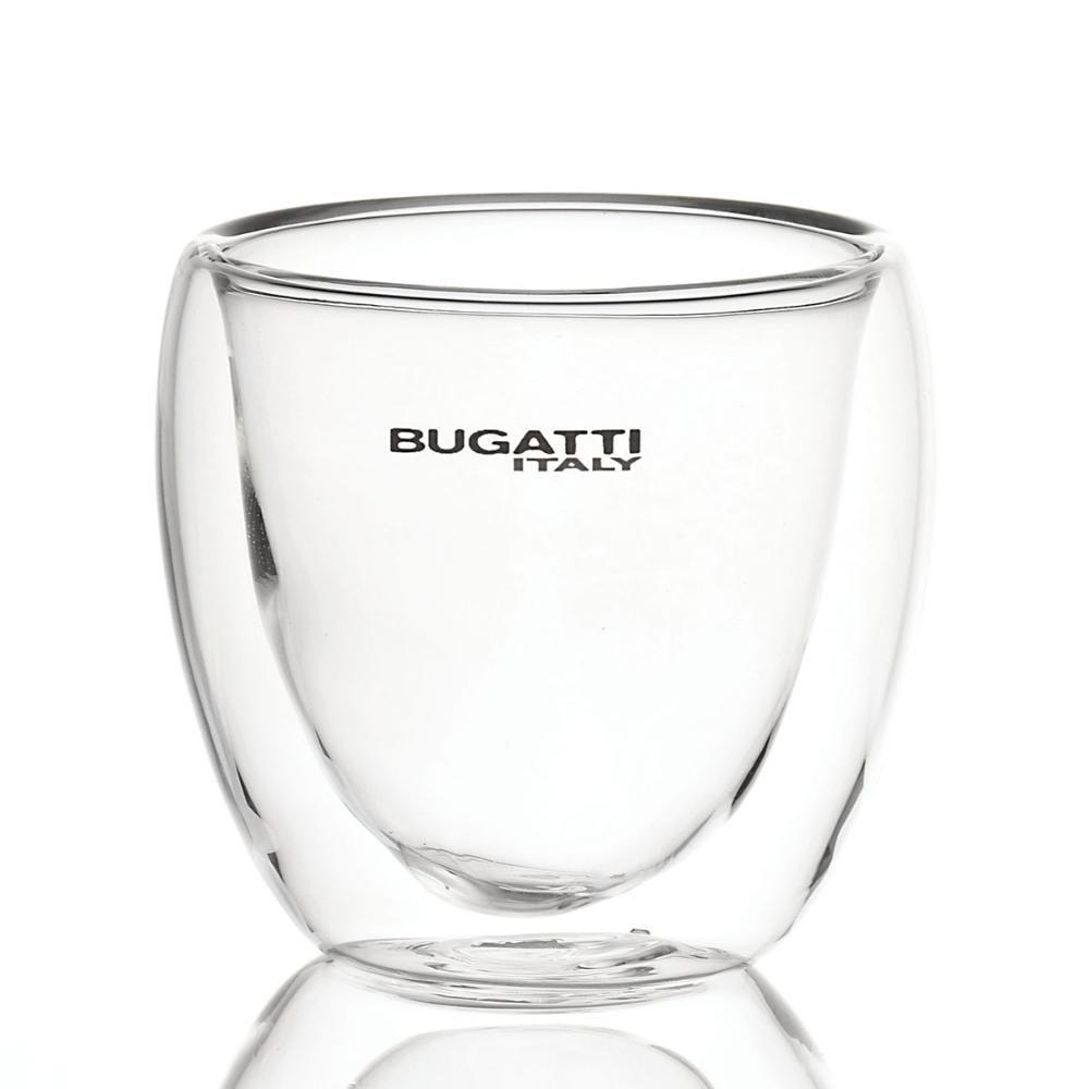 Jogo 6 Copos De Chá Café De Parede Dupla 250ml Bugatti - 4