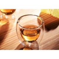 Jogo 6 Copos De Café De Vidro Parede Dupla 80ml Bugatti - 3