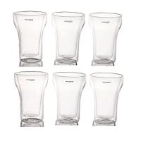 Jogo 6 Copos Dupla Parede Suco Drink 350ml Bugatti - 1