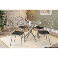 Cadeira Sala de Jantar Holanda 4C009NK Aço Kit 4 Uni Niquel/Nude 16 - Kappesberg - 2