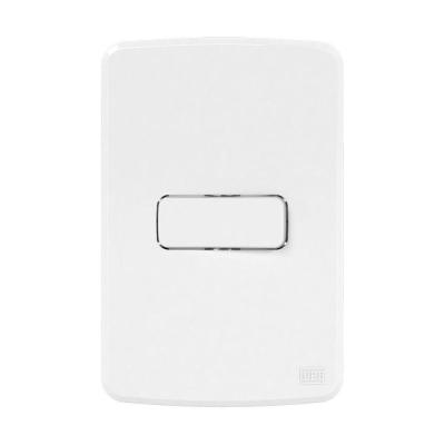 Cj 1 Interruptor Simples 10a 250v Placa 4x2 Branca Compose Weg Branco - 250v