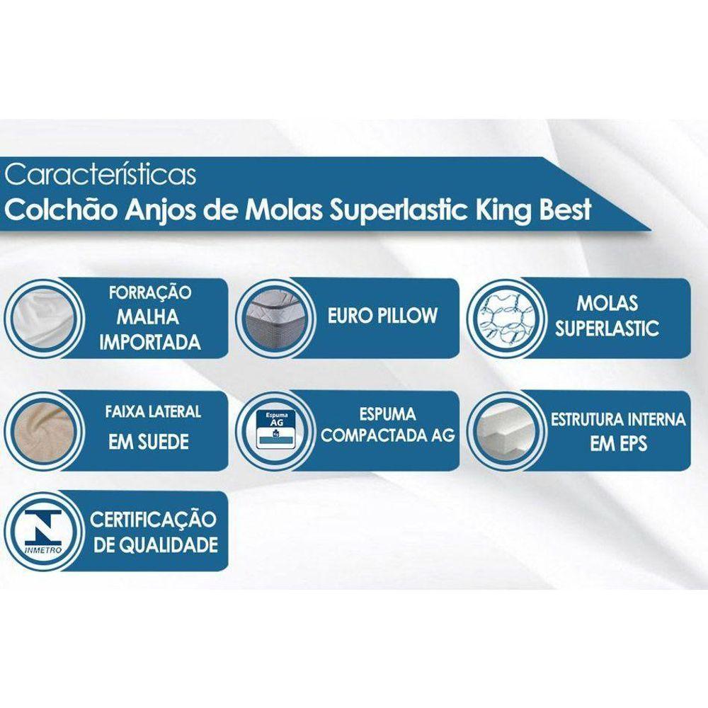 Colchão Queen Molas Superlastic  King Best (158x198x28) - Anjos - 6