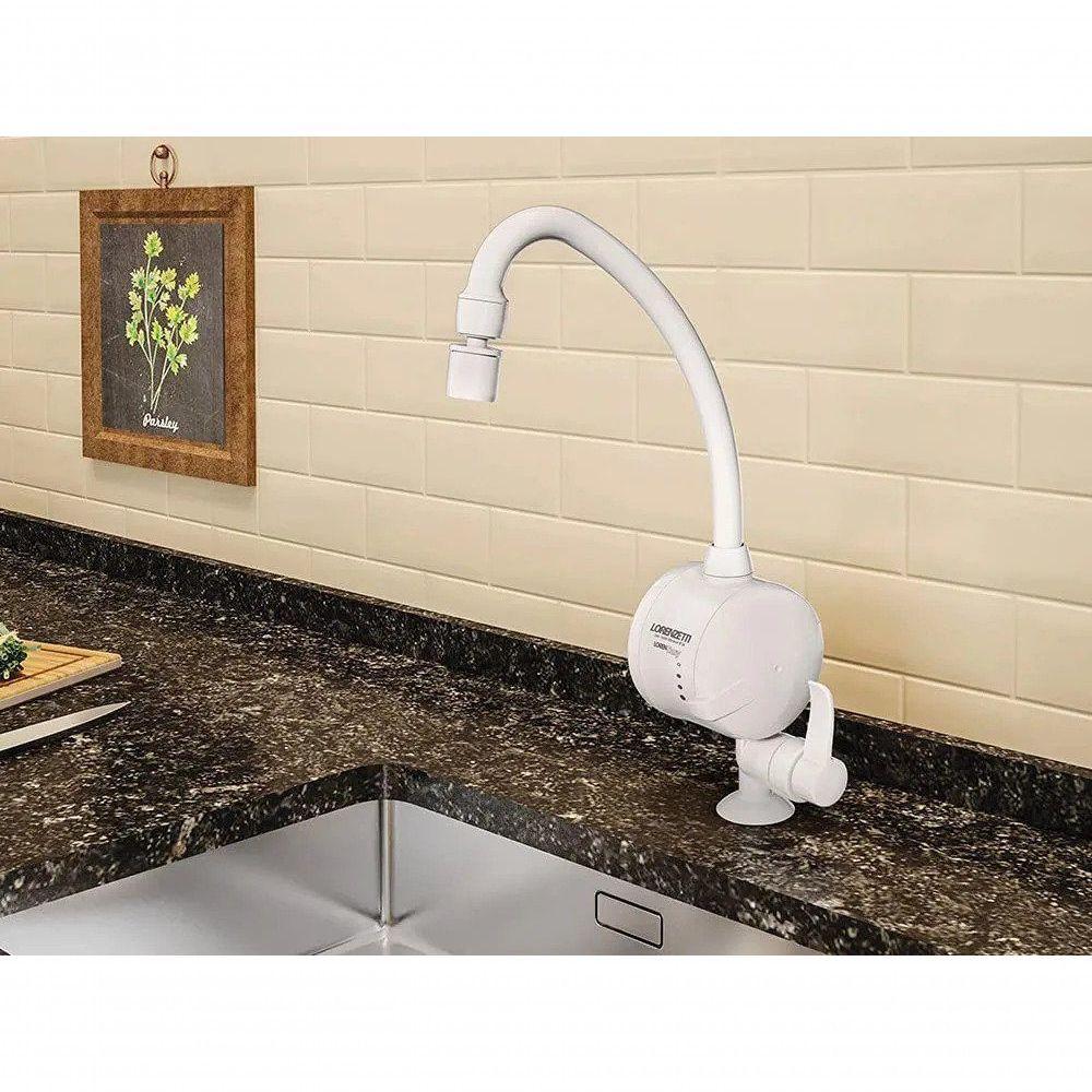 Torneira Eletrica Lorenzetti Easy Mesa Branca 220v 5500w - 220v - 2