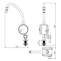 Torneira Eletrica Lorenzetti Easy Mesa Branca 220v 5500w - 220v - 3