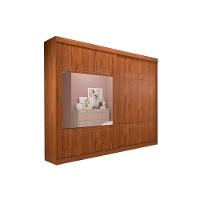 Guarda Roupa Casal 2 Portas de Correr e 4 Gavetas c/ Espelho Blumenau Branco - Panan