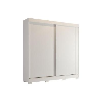 Guarda Roupa Casal 2 Portas de Correr 3 Gavetas Branco MDP Panan