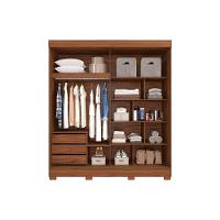 Guarda Roupa Casal 2 Portas de Correr e 3 Gavetas c/ Pés Ilhéus Branco - Panan