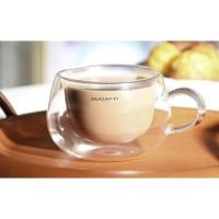 Jogo 6 Xícaras Chá Com Alça 200ml Parede Dupla Bugatti - 2