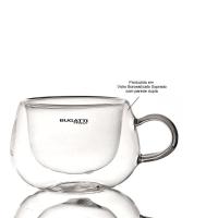 Jogo 6 Xícaras Chá Com Alça 200ml Parede Dupla Bugatti