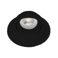 Spot Embutir Redondo 74mm Recuado 6w 4100k Preto Preto - Bivolt - 1