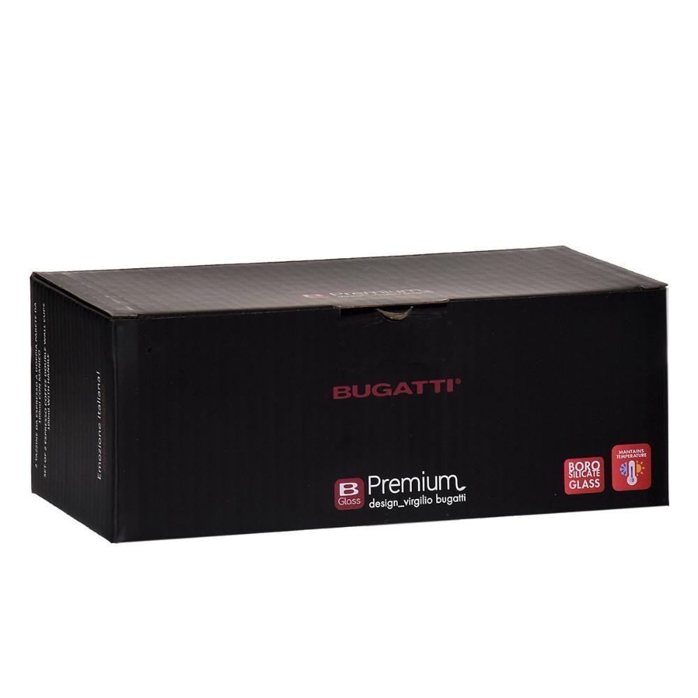 Jogo 6 Xícaras Café Parede Dupla Com Alça 100ml Bugatti - 3