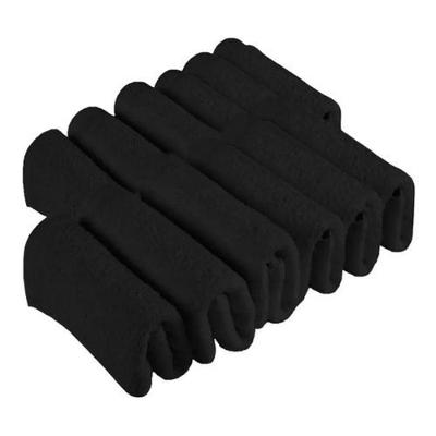 Toalha De Rosto Para Salão Preta Kit Com 50 Unidades