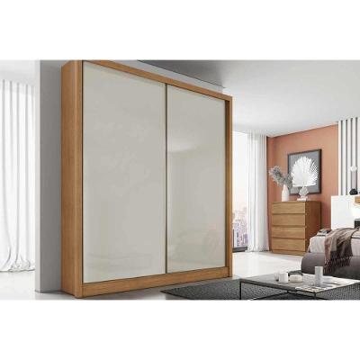 Guarda Roupa Solteiro Virtus Plus Freijo Cumaru C- Fendi 2 Portas de Correr 3 Gavetas MDF