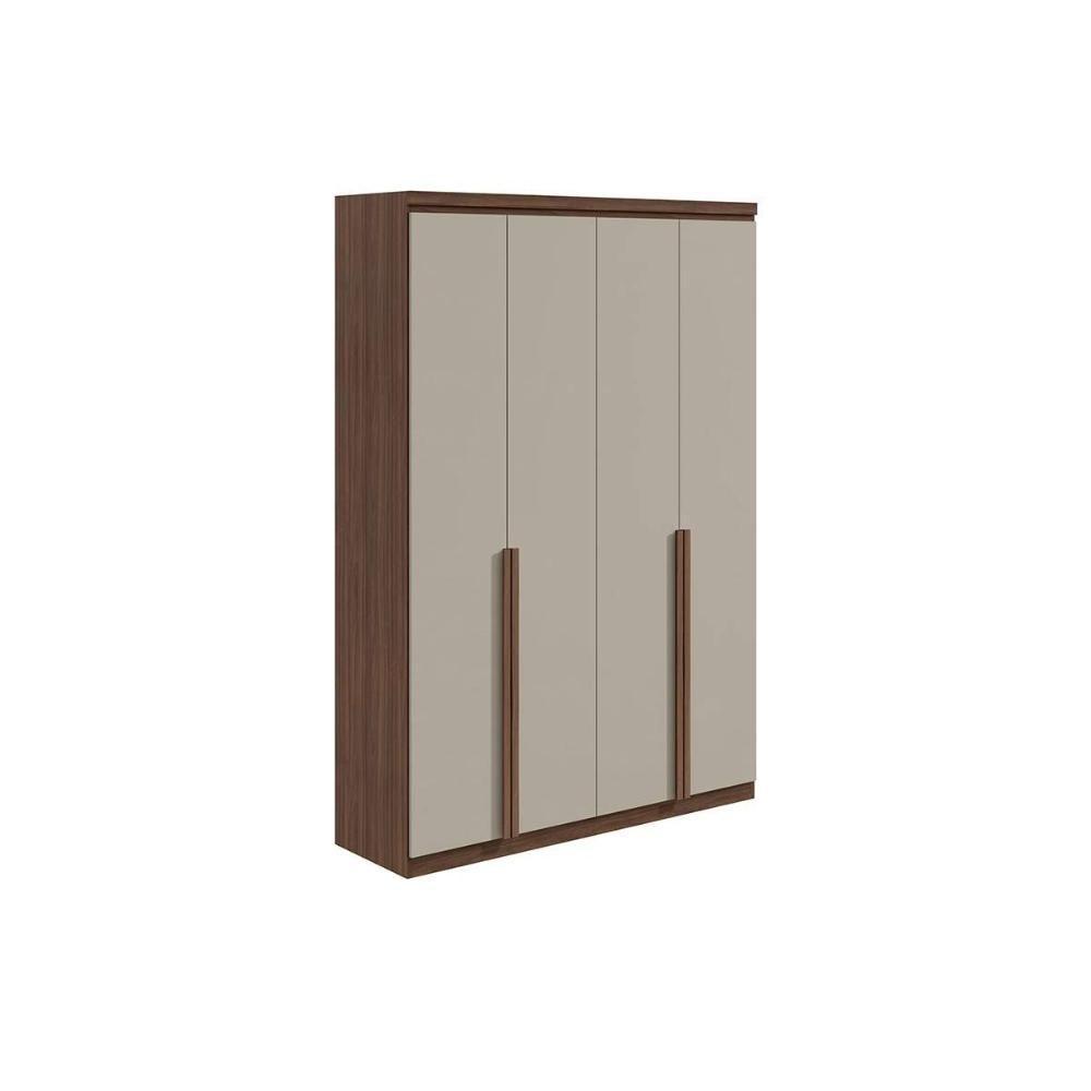 Guarda Roupa Solteiro 4 Portas e 2 Gavetas Alonzo Plus Branco - Lopas - 8