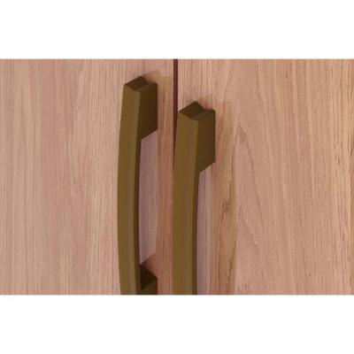 Guarda Roupa Solteiro Da133 3 Portas de Abrir 2 Gavetas Branco-Rosa