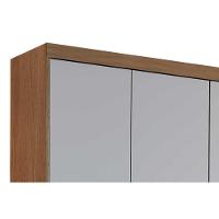 Guarda Roupa Solteiro 6 Portas e 2 Gavetas Hawaii Naturale/Off White - Rufato