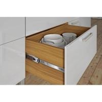 Balcão de Cozinha Burguesa p/Pia Premium 2 Portas e 3 Gavetas c/ Tampo 120cm Freijo/Grafite - Nesher - 10