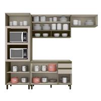 Cozinha Completa Connect 4 Peças (2Aéreo+1Paneleiros+1Balcão) s/Pia CPT98 Duna/Cristal - Henn - 7