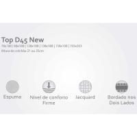 Conjunto Box Baú Casal: Colchão Espuma Herval D45 New Top Double Face + Base CRC Courano Gray(138x188) - 2