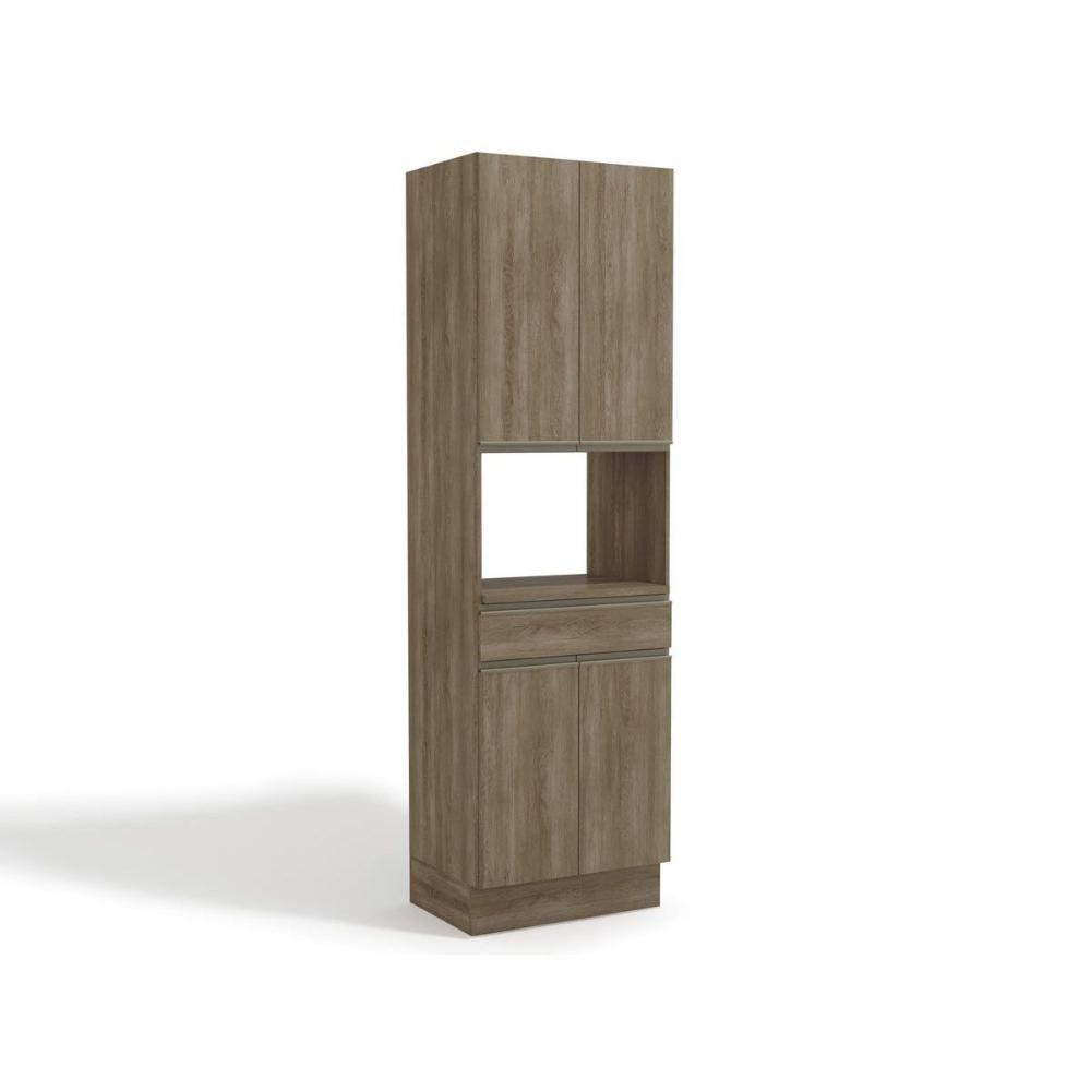 Paneleiro de Cozinha Maxxi G751 1 Forno c/ 4 Portas e 1 Gaveta 70cm Nogal - Kappesberg - 1