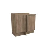 Balcão de Cozinha Maxxi G748 Canto Reto 1 Porta c/Tampo 80cm Nogal/Nogal - Kappesberg - 1