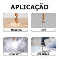 Broca De Torção Triangular Fura Tudo 12mm - 2