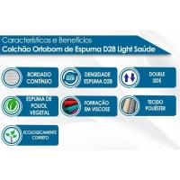 Colchão Solteiro Espuma D28 Light Saúde (88x188x14) - Ortobom - 2