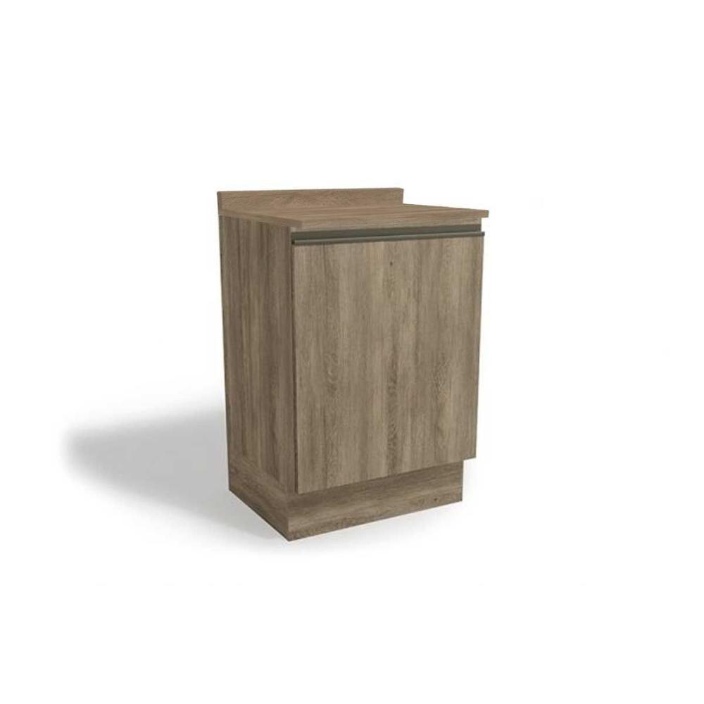 Balcão de Cozinha Maxxi G742 1 Porta c/Tampo 60cm Nogal/Nogal - Kappesberg - 1