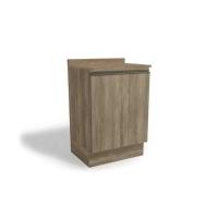 Balcão de Cozinha Maxxi G742 1 Porta c/Tampo 60cm Nogal/Nogal - Kappesberg - 1