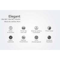 Conjunto Box Baú King: Colchão Molas Herval MasterPocket Ensacadas Elegant + Base CRC Courano Clean(193x203) - 2