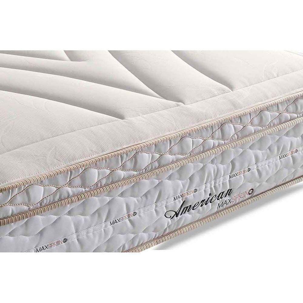 Conjunto Box Queen: Colchão Molas Herval Maxspring American + Base CRC Suede Gray(158x198) - 4
