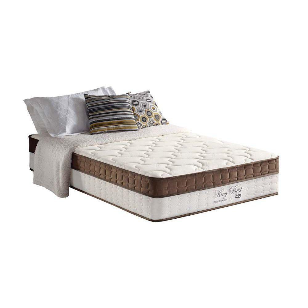 Colchão Solteiro Molas Ensacadas MasterPocket King Best Euro Pillow Brown (88x188x28) - Anjos - 1