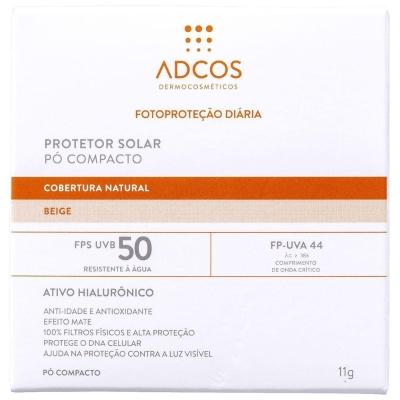 Protetor Solar Adcos Pó Compacto Fps 50 Beige 11g