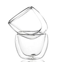 Jogo 6 Copos De Chá Café Parede Dupla 80ml Borossilicato - 2