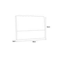 Cabeceira Cama Box Estofada Casal Casal Dama Plus Suede Bege - Simbal - 3